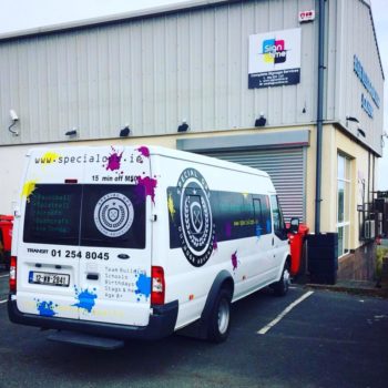 Sign on Time_signage_van wrap | bus & lorry wrap
