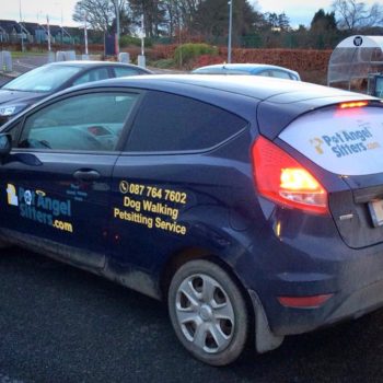 Sign on Time car wrap print and decals Ireland